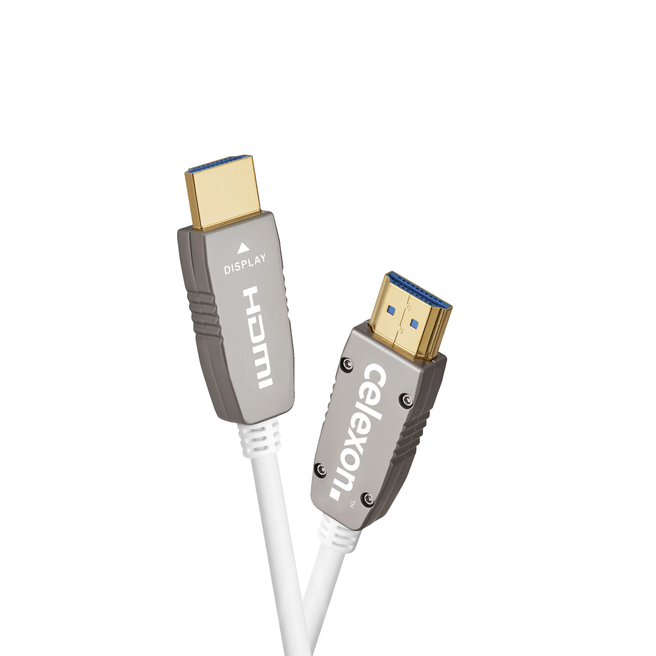 celexon UHD Fibre Optique HDMI 2.0b Câble actif 20m, blanc ➥ Achetez ici !